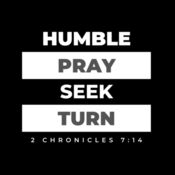 Humble Pray Seek Turn Design